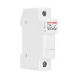 Soclu siguranta fuzibila DC SINOTIMER STPV-32D, 32A, 1000V DC, cartus 10x38 mm, pentru sisteme fotovoltaice